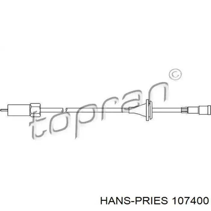 Шестерня спідометра, ведена Hans Pries (Topran) 107400 ціна, від 1.10 USD