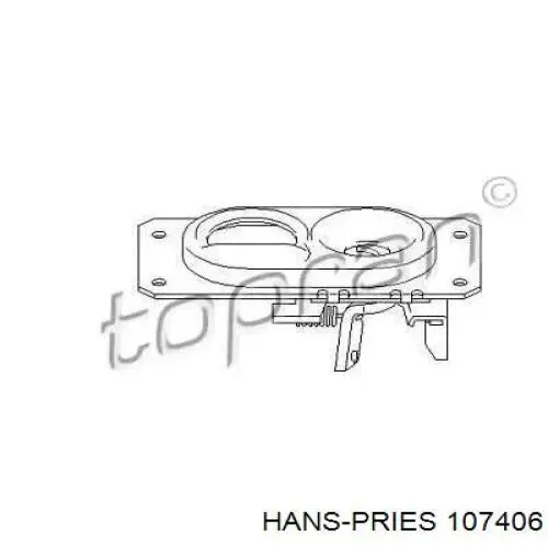 Стояк-гак замка капота 107406 Hans Pries (Topran)