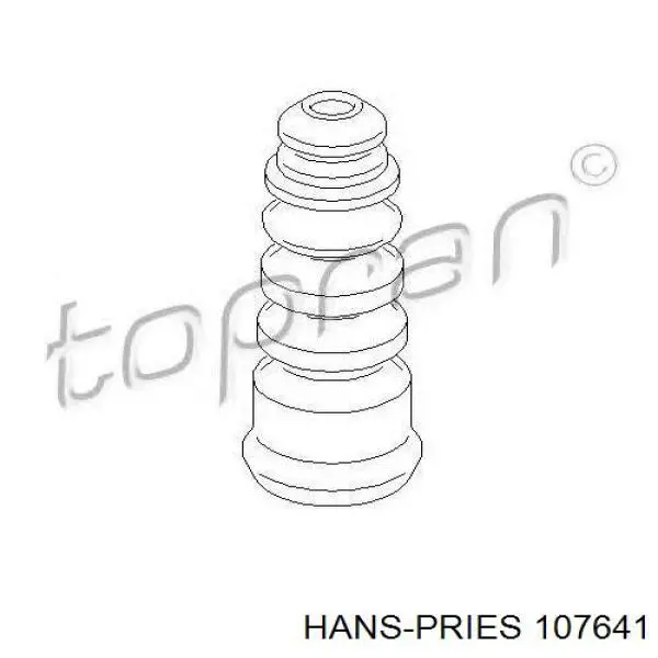 Купити 107641 Hans Pries (Topran) Буфер-відбійник амортизатора заднього