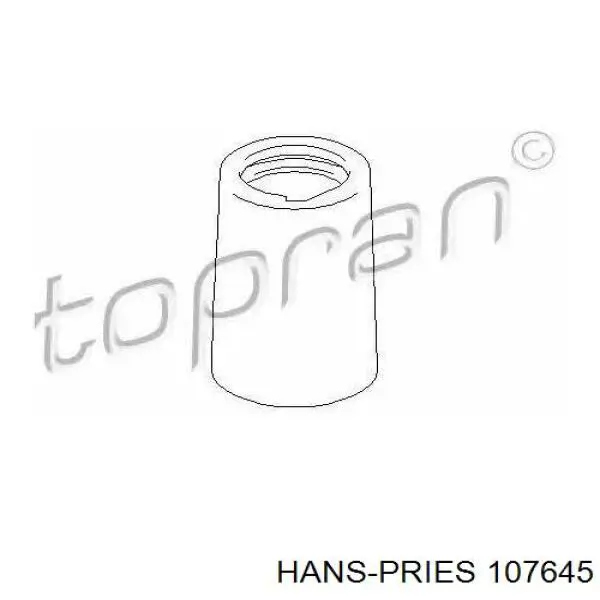 107645 Hans Pries (Topran) пильник амортизатора заднього
