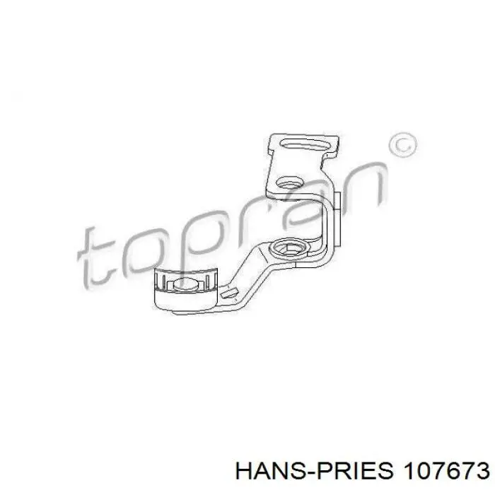 Ремкомплект куліси перемикання передач 107673 Hans Pries (Topran)
