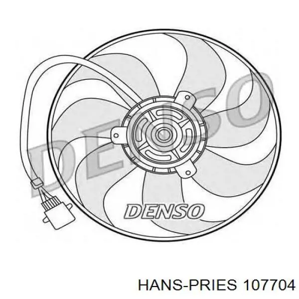 Вентилятор охолодження радіатора 107704 Hans Pries (Topran)