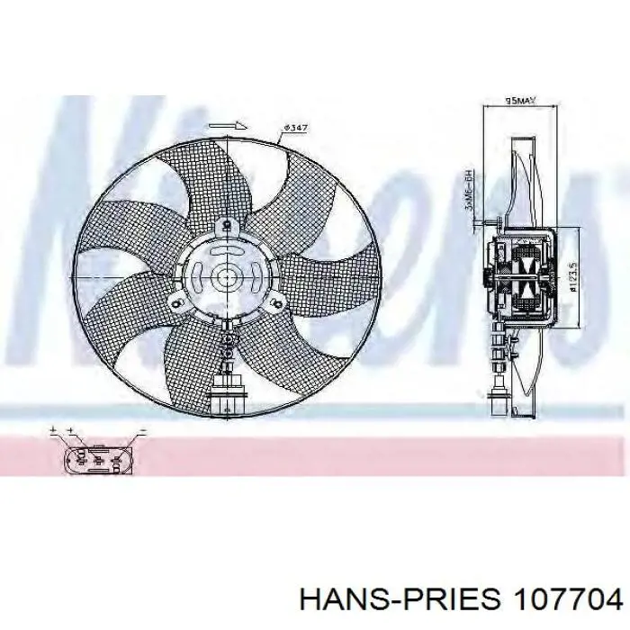 107704 Hans Pries (Topran) Електровентилятор радіатора