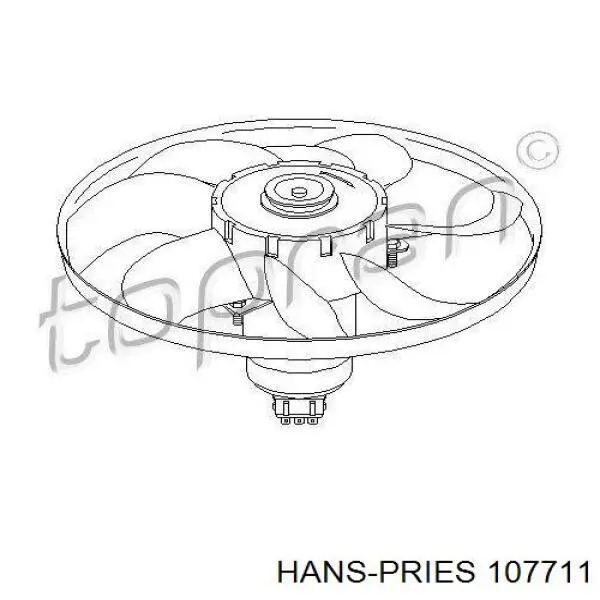 107711 Hans Pries (Topran) Електровентилятор радіатора
