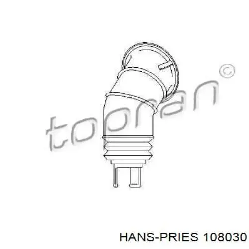 Пильник рульового механізму/рейки 108030 Hans Pries (Topran)