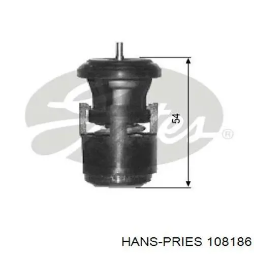 Фланець системи охолодження (трійник) Hans Pries (Topran) 108186 ціна, від 1.81 USD