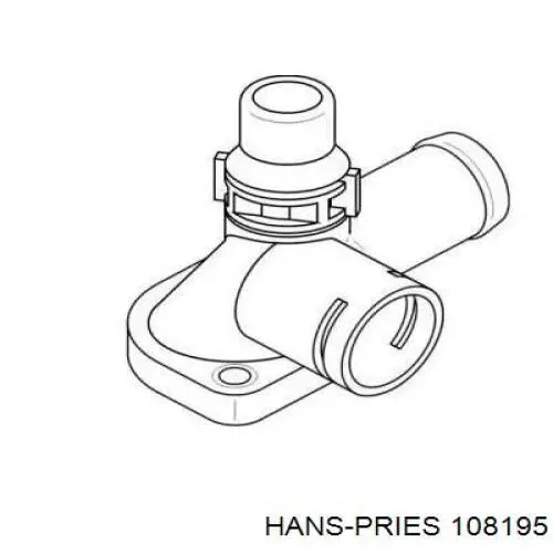 Фланець системи охолодження (трійник) Hans Pries (Topran) 108195 ціна, від 2.87 USD