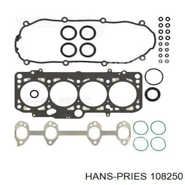 Прокладка головки блока циліндрів (ГБЦ) 108250 Hans Pries (Topran)