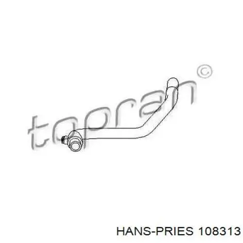 108313 Hans Pries (Topran) шланг радіатора опалювача/пічки, обратка