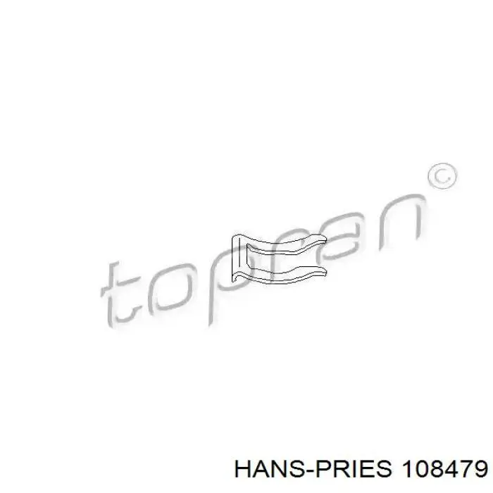 Ручка задньої двері зовнішня права Hans Pries (Topran) 108479 ціна, від 8.79 USD