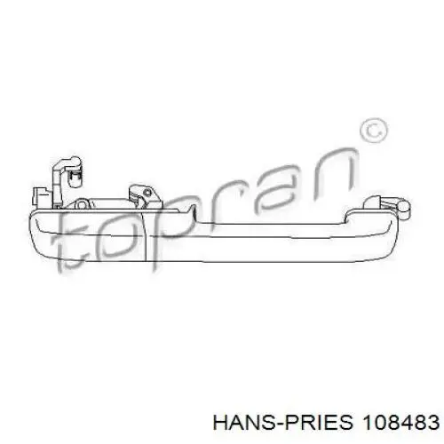 108483 Hans Pries (Topran) Ручка задніх дверей зовнішня, права