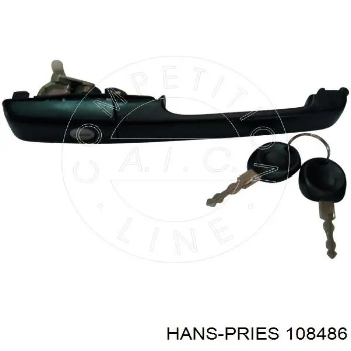 Ручка передньої двері зовнішня ліва Hans Pries (Topran) 108486 ціна, від 9.94 USD