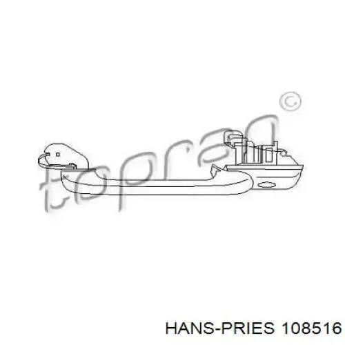 Купити 108516 Hans Pries (Topran) Ручка передньої двері зовнішня права