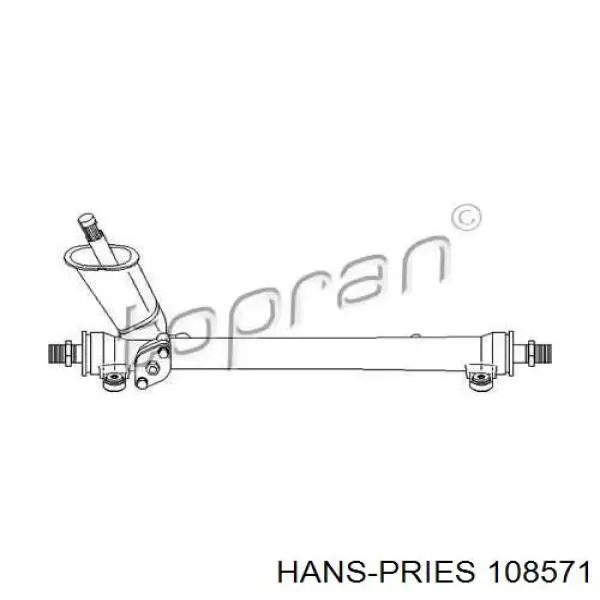 Рульова рейка 108571 Hans Pries (Topran)