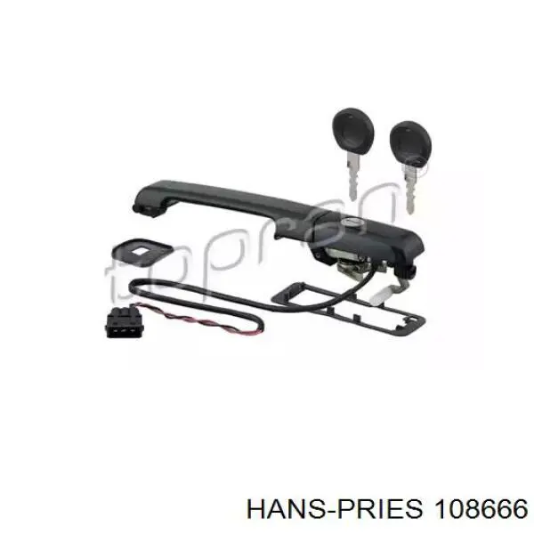 Ручка передньої двері зовнішня ліва Hans Pries (Topran) 108666 ціна, від 13.36 USD