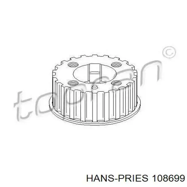 Купити 108699 Hans Pries (Topran) Зірка-шестерня приводу коленвалу двигуна