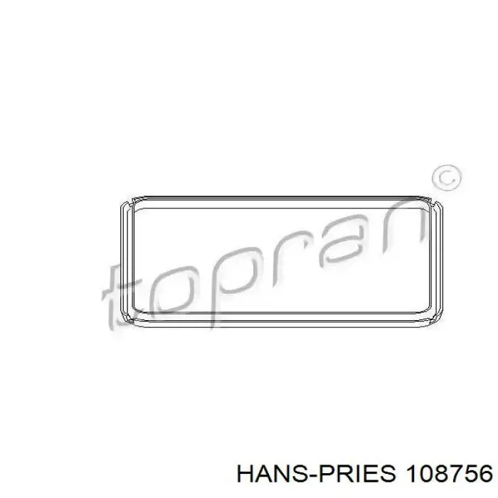 Купити 108756 Hans Pries (Topran) Прокладка піддону АКПП