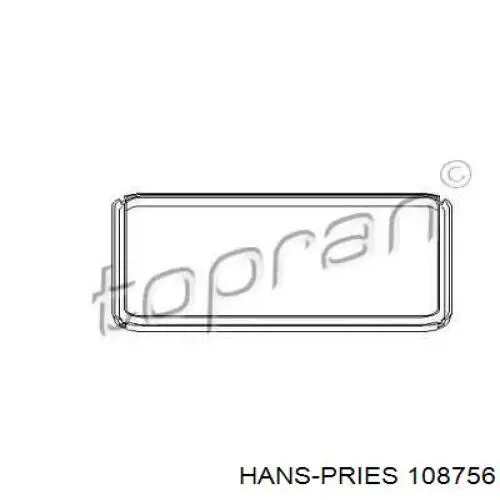 108756 Hans Pries (Topran) прокладка піддону акпп