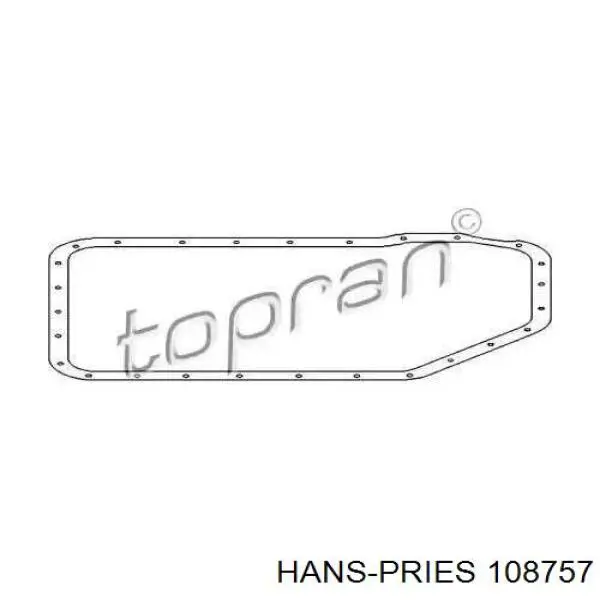 Купити 108757 Hans Pries (Topran) Прокладка піддону АКПП