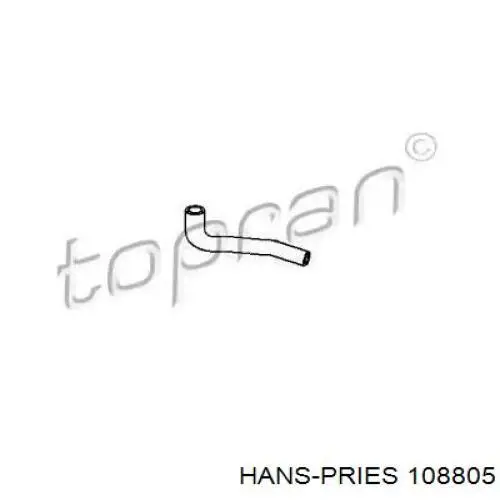 108805 Hans Pries (Topran) Шланг термостата