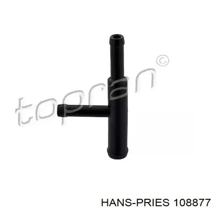 Фланець системи охолодження (трійник) Hans Pries (Topran) 108877 ціна, від 1.89 USD