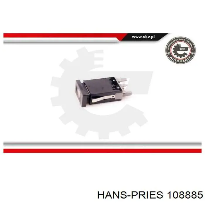 Кнопка аварійки 108885 Hans Pries (Topran)
