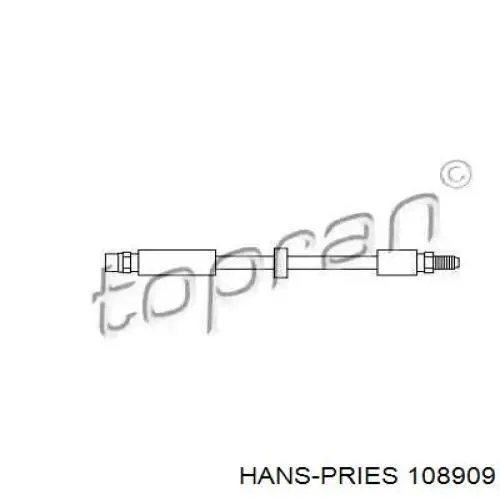 108909 Hans Pries (Topran) шланг гальмівний задній