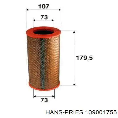 Жабка тормозу 109001756 Hans Pries (Topran)