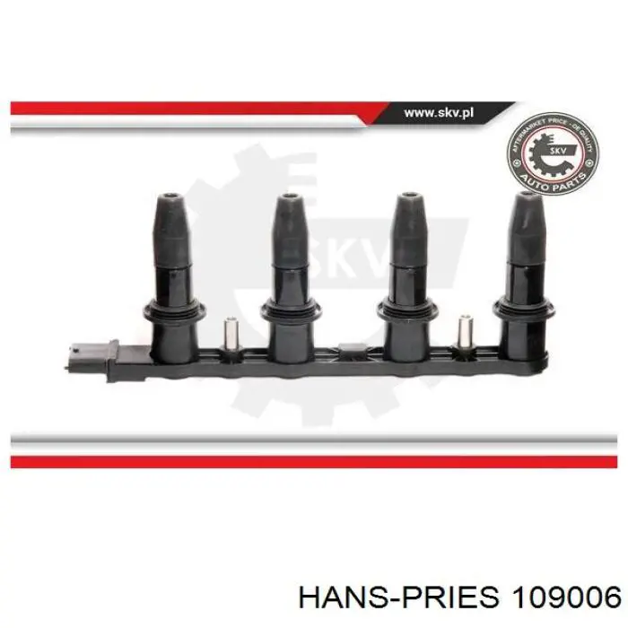 Патрубок системи рециркуляції ОГ EGR 109006 Hans Pries (Topran)