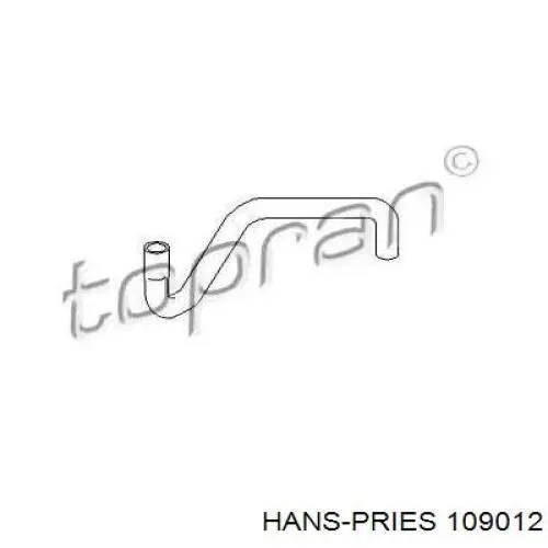 Шланг/патрубок радіатора охолодження, верхній Hans Pries (Topran) 109012 ціна, від 6.27 USD