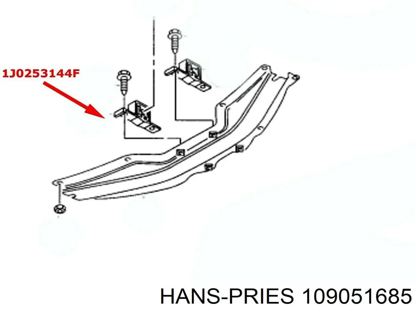 Подушка кріплення глушника Hans Pries (Topran) 109051685 ціна, від 4.56 USD