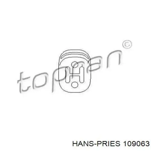 109063 Hans Pries (Topran) подушка кріплення глушника