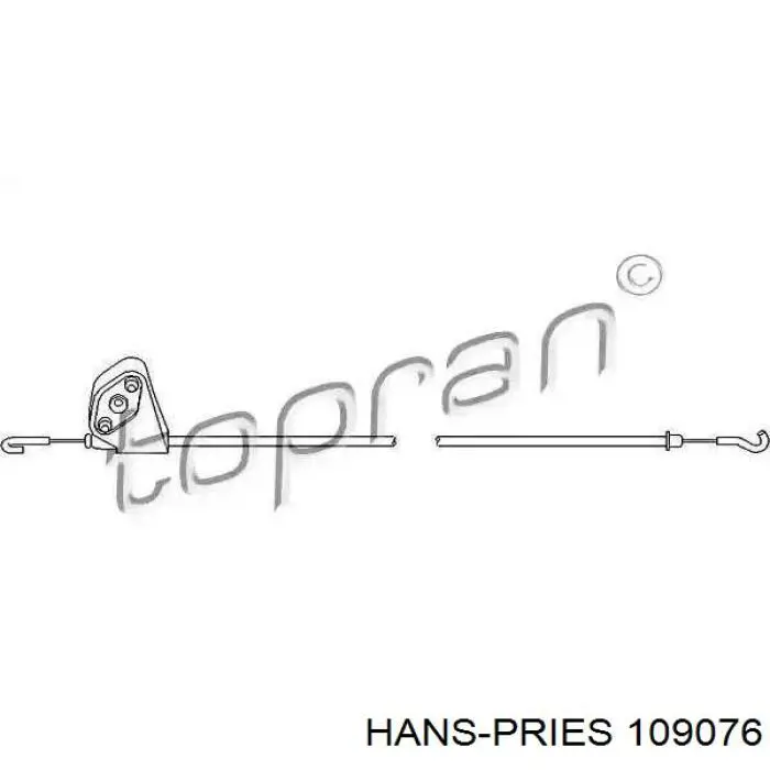 Трос/тяга відкривання замка дверей передніх правих Hans Pries (Topran) 109076 ціна, від 4.14 USD