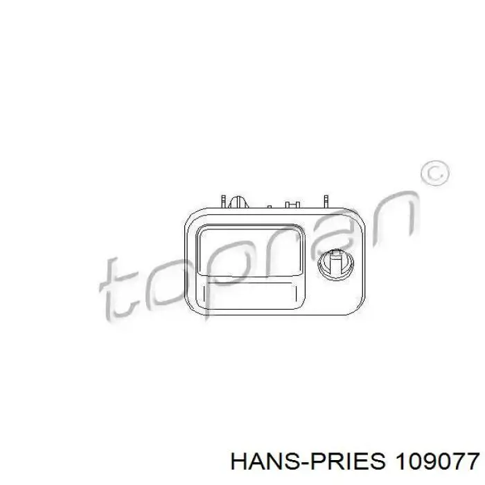 Купити 109077 Hans Pries (Topran) Замок бардачка