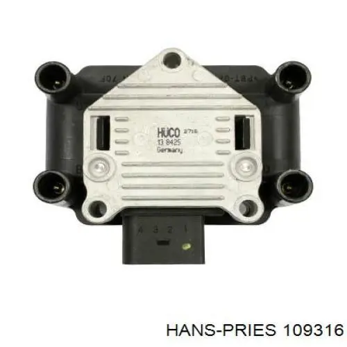 Котушка запалювання 109316 Hans Pries (Topran)