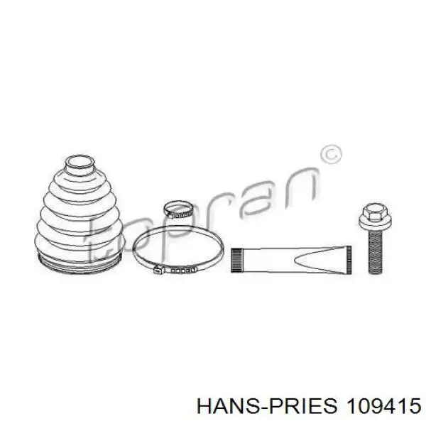 Купити 109415 Hans Pries (Topran) Пильник шарніра приводу