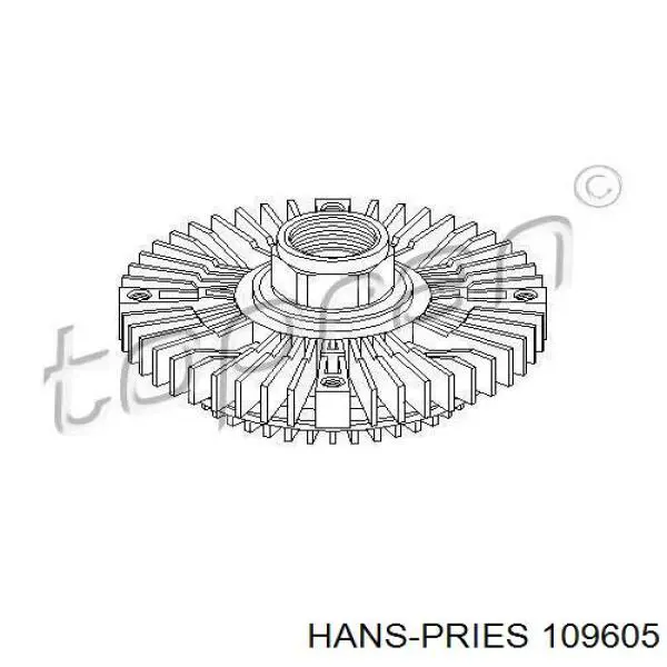 109605 Hans Pries (Topran) Гідромуфта приводу вентилятора