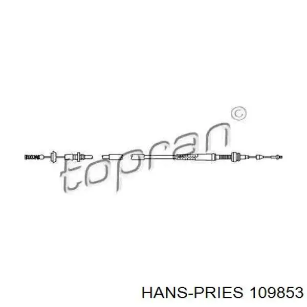 109853 Hans Pries (Topran) трос газу
