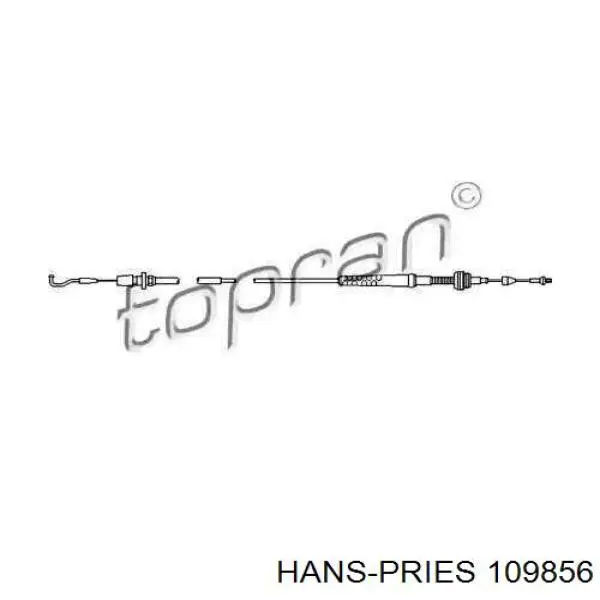 109856 Hans Pries (Topran) трос газу