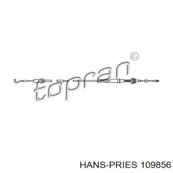 109856 Hans Pries (Topran) Трос газу (акселератора)