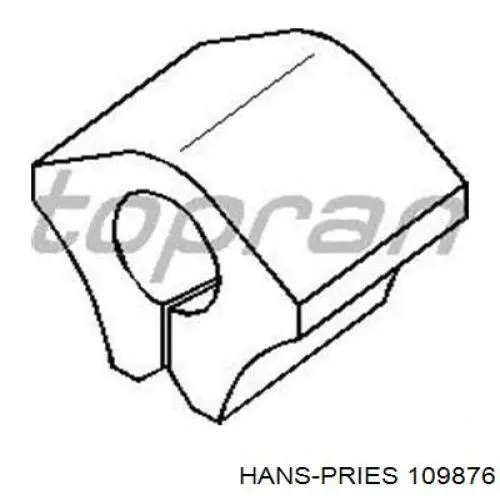 109876 Hans Pries (Topran) втулка стабілізатора заднього