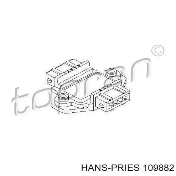 109882 Hans Pries (Topran) модуль запалювання, комутатор