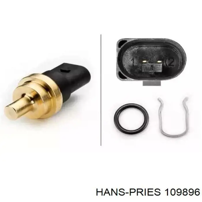 Термодатчик охолоджуючої рідини Hans Pries (Topran) 109896 ціна, від 4.74 USD