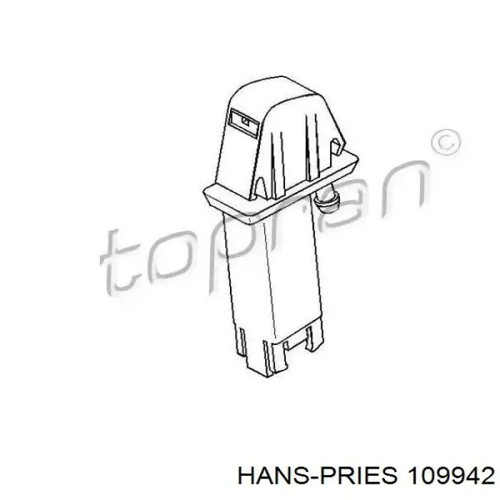 Сопло омивача лобового скла Hans Pries (Topran) 109942 ціна, від 4.19 USD