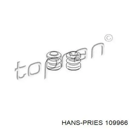 109966 Hans Pries (Topran) ремкомплект супорту гальмівного переднього