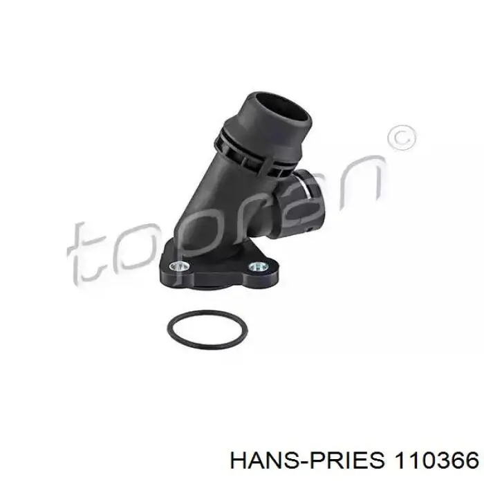 Фланець системи охолодження (трійник) Hans Pries (Topran) 110366 ціна, від 9.38 USD