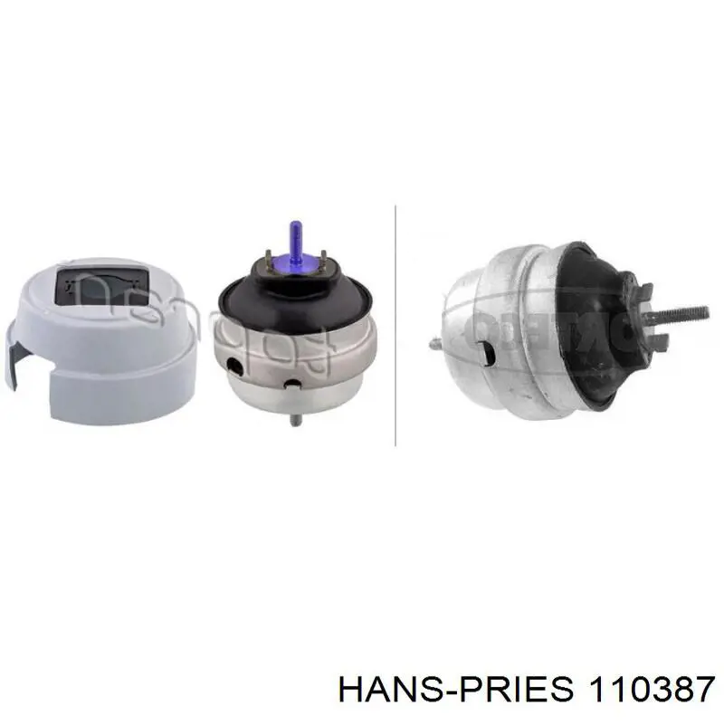 Права опора двигуна Hans Pries (Topran) 110387