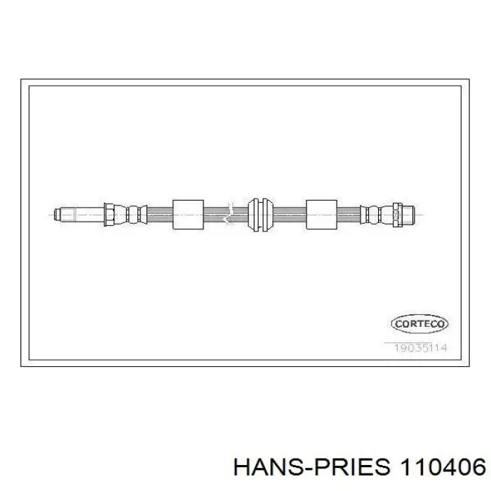 Купити 110406 Hans Pries (Topran) Гальмівні шланги передні