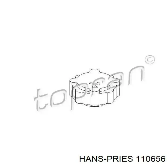 Купити 110656 Hans Pries (Topran) Кришка розширювального бачка