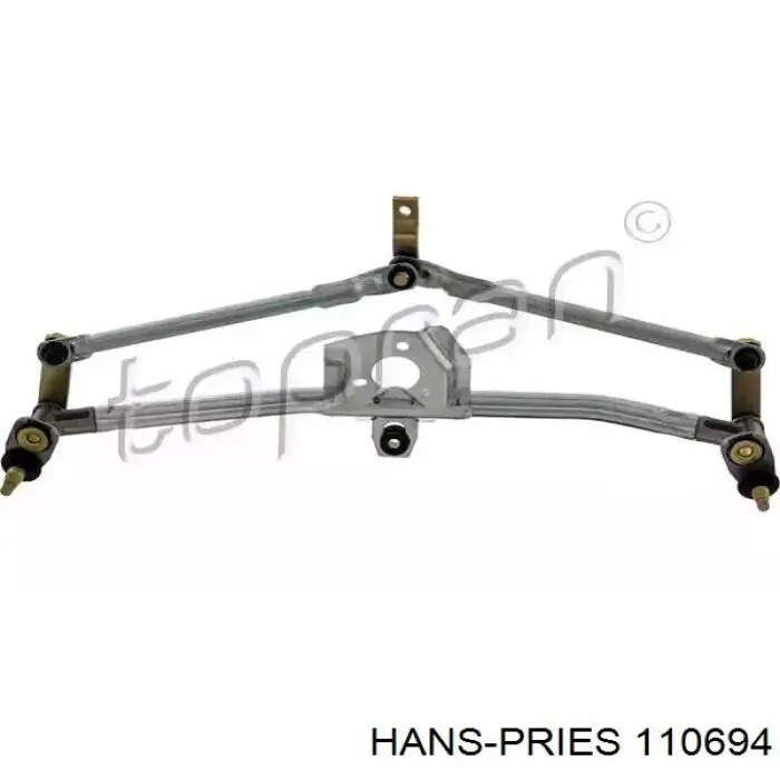 Трапеція щіток лобового скла Hans Pries (Topran) 110694 ціна, від 19.62 USD